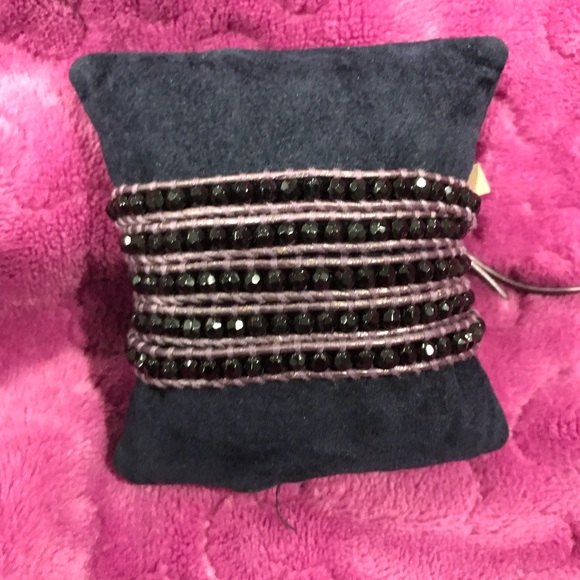 Chan Luu Jewelry - Chan Luu 5 Wrap Bracelet Black and Purple
